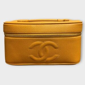 CHANEL Yellow Vanity Bag
